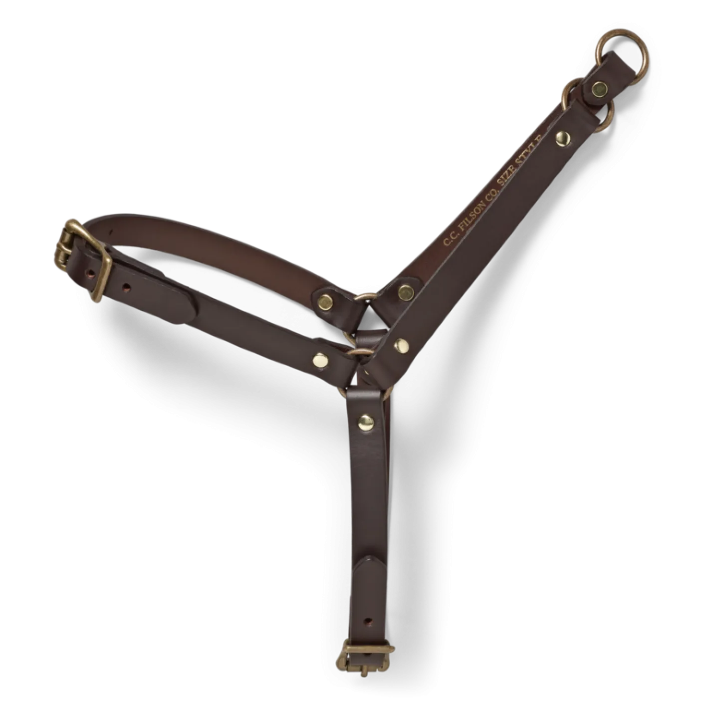 Bridle Leather Dog Harness