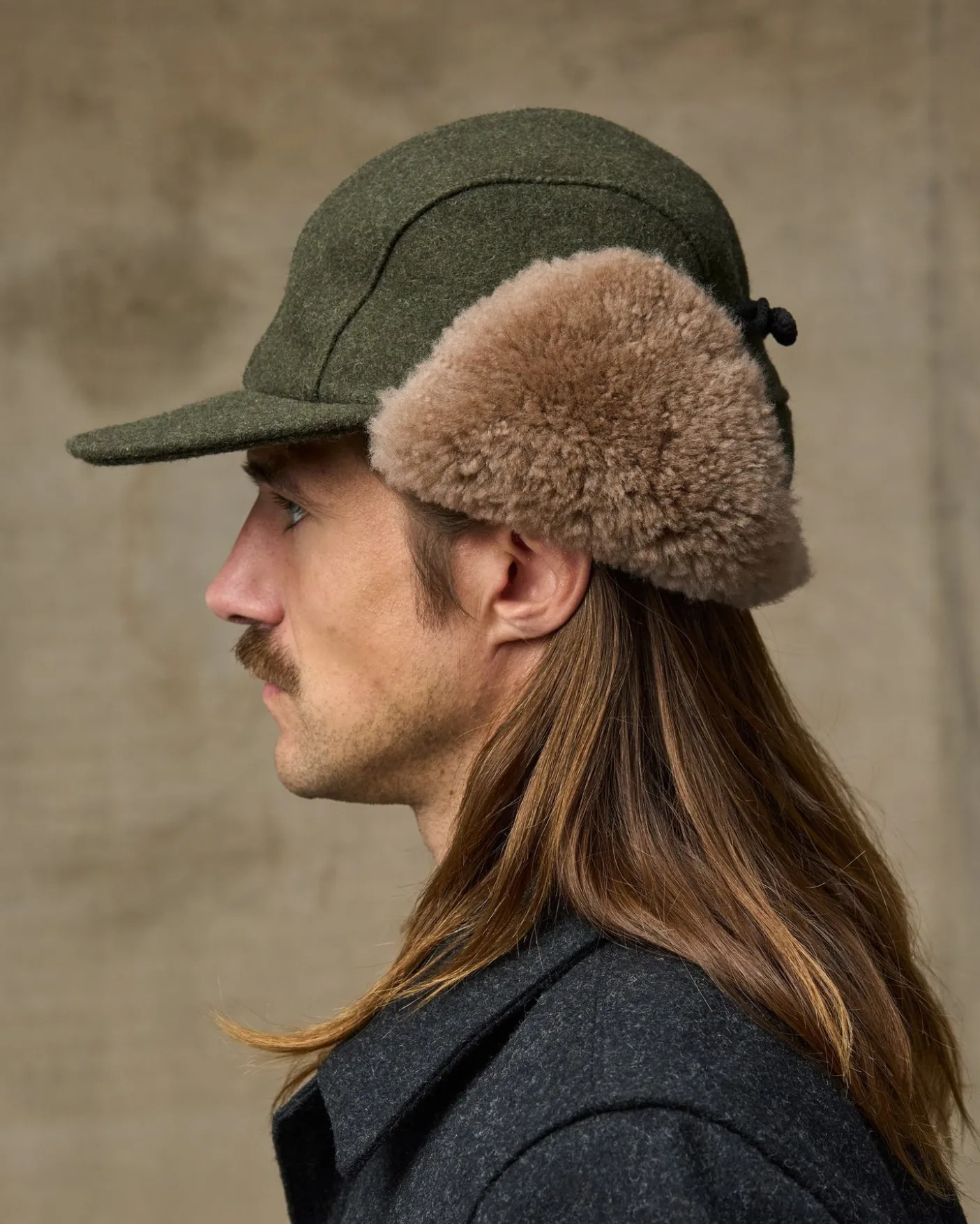 Double Mackinaw Wool Cap