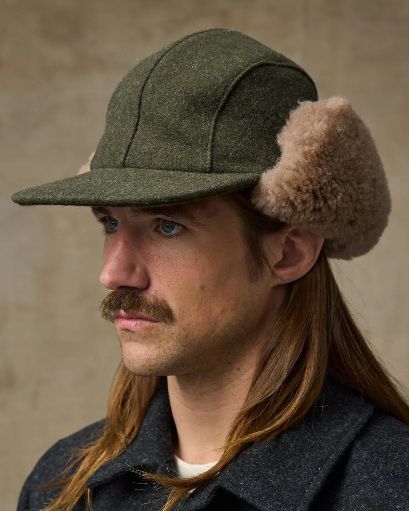 Double Mackinaw Wool Cap