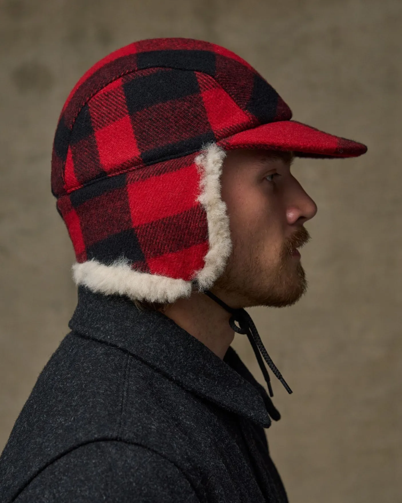 Double Mackinaw Wool Cap