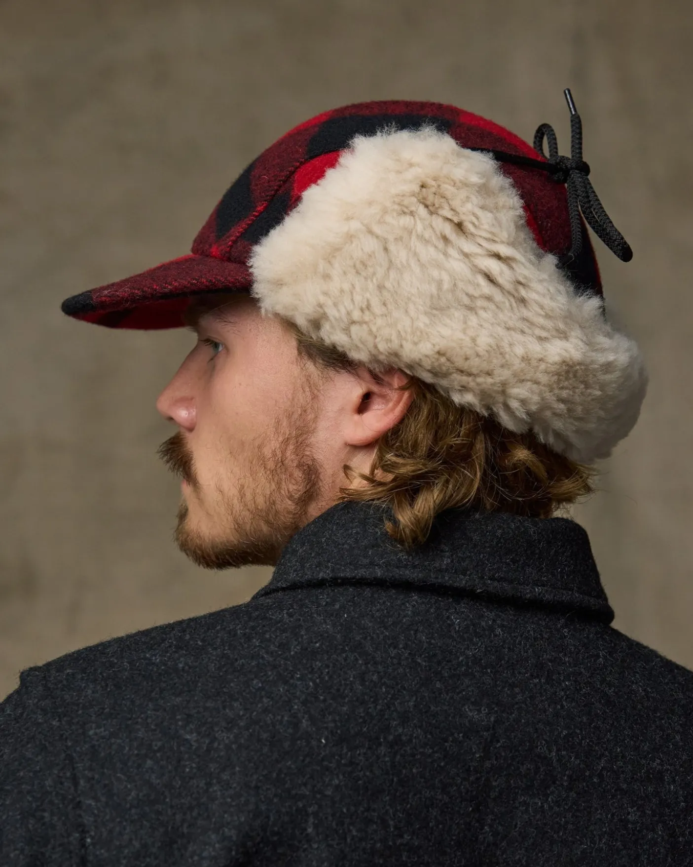 Double Mackinaw Wool Cap