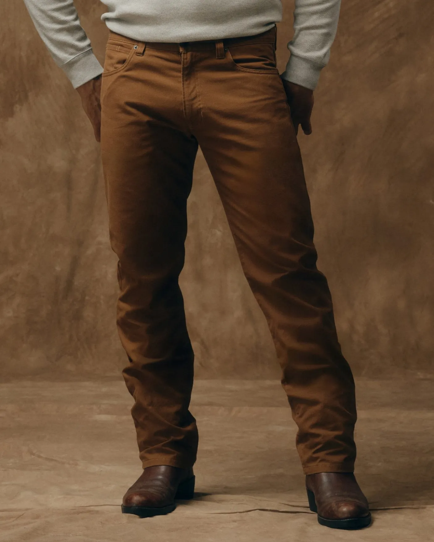 Dry Tin Cloth 5-pocket Pants