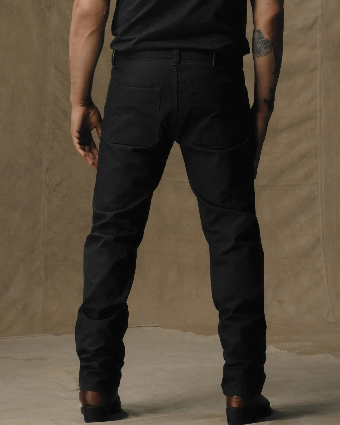 Dry Tin Cloth 5-pocket Pants