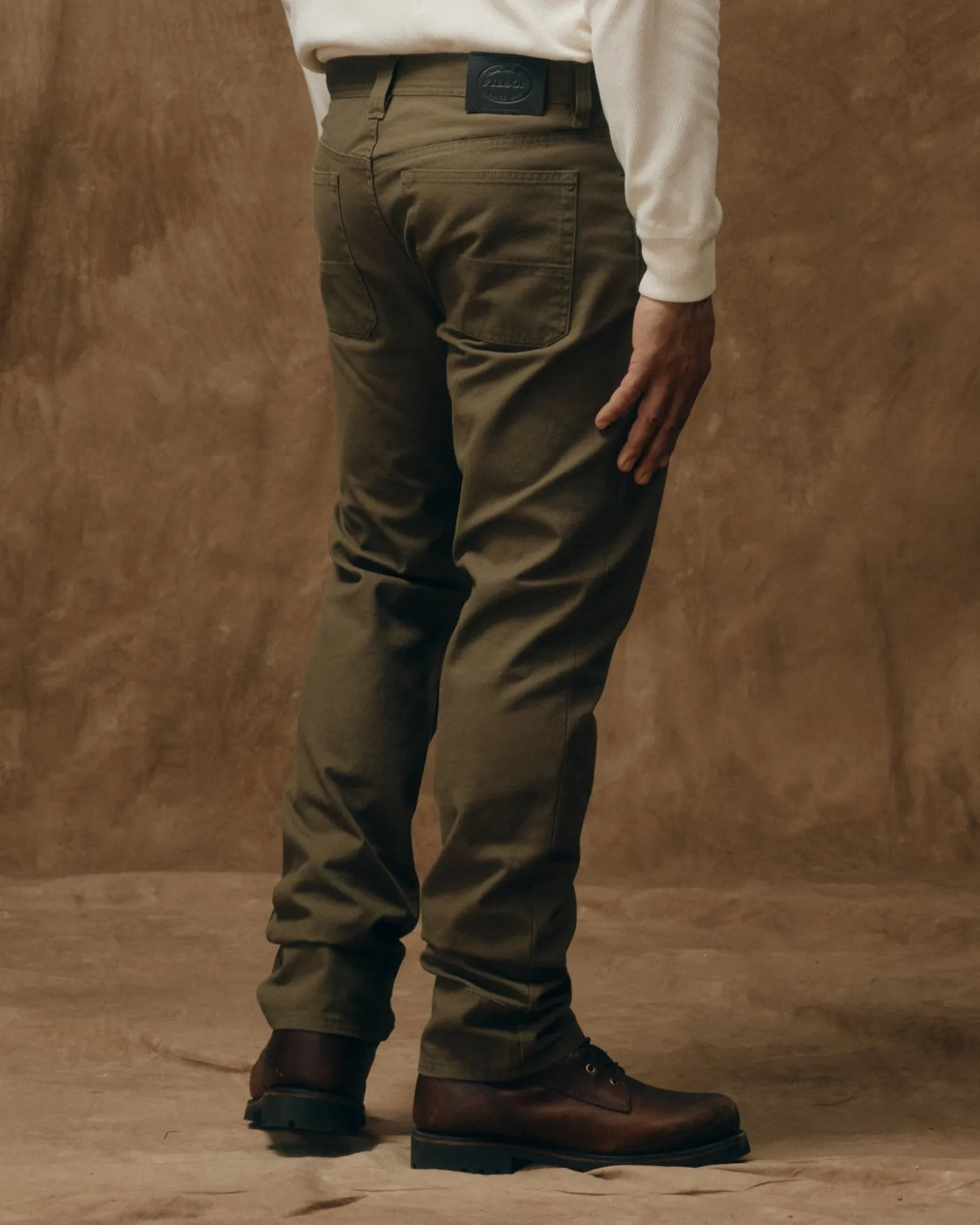 Dry Tin Cloth 5-pocket Pants