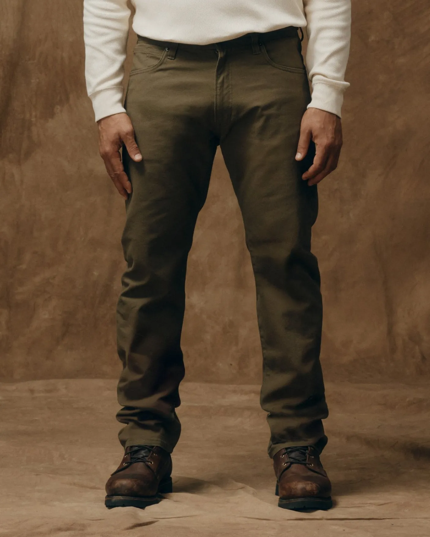 Dry Tin Cloth 5-pocket Pants