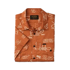 Filson's Washed Short Sleeve Feather Cloth Shirt
