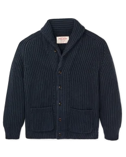 Fisherman Rib Cotton Cardigan