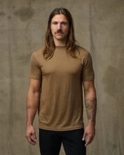 210g Merino Wool Short Sleeve Crewneck T-Shirt