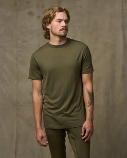 210g Merino Wool Short Sleeve Crewneck T-Shirt
