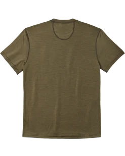 210g Merino Wool Short Sleeve Crewneck T-Shirt