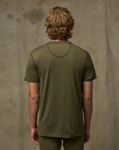210g Merino Wool Short Sleeve Crewneck T-Shirt