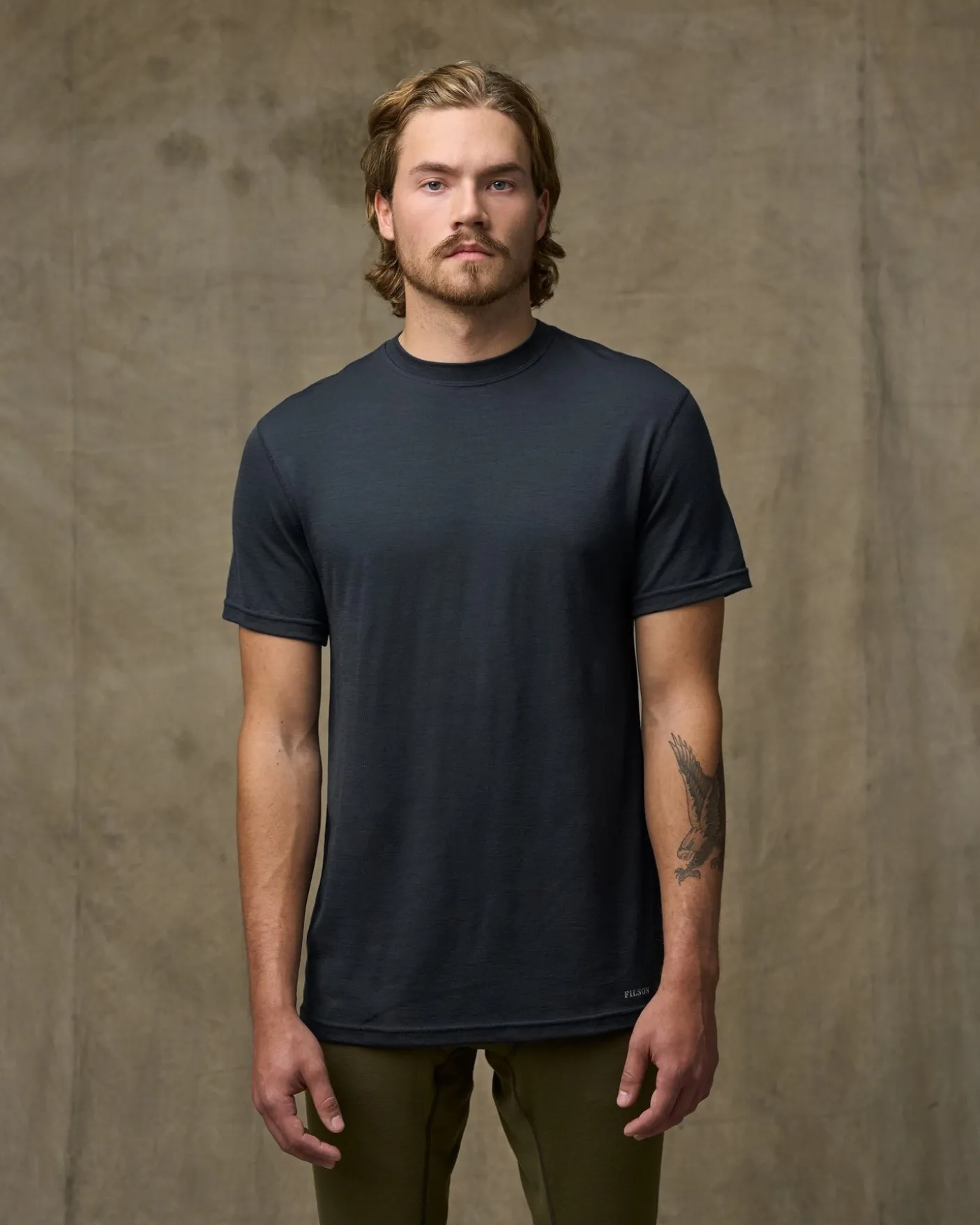 210g Merino Wool Short Sleeve Crewneck T-Shirt