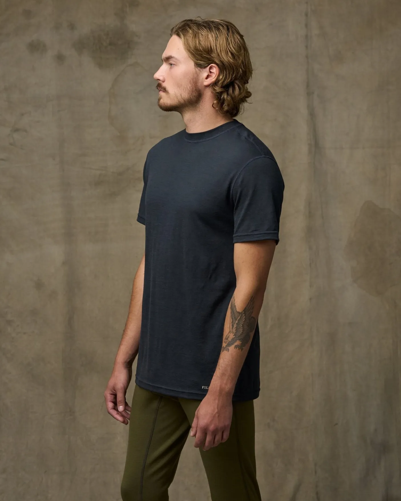 210g Merino Wool Short Sleeve Crewneck T-Shirt