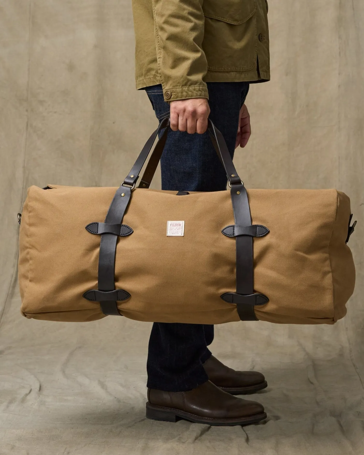 Large Rugged Twill Duffle Bag