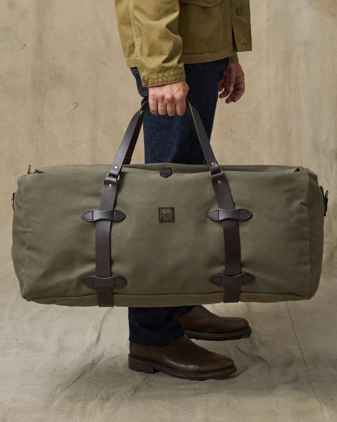 Large Rugged Twill Duffle Bag