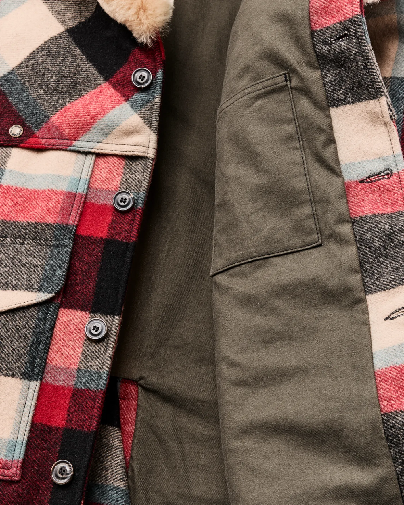 Lined Mackinaw Wool Packer Coat
