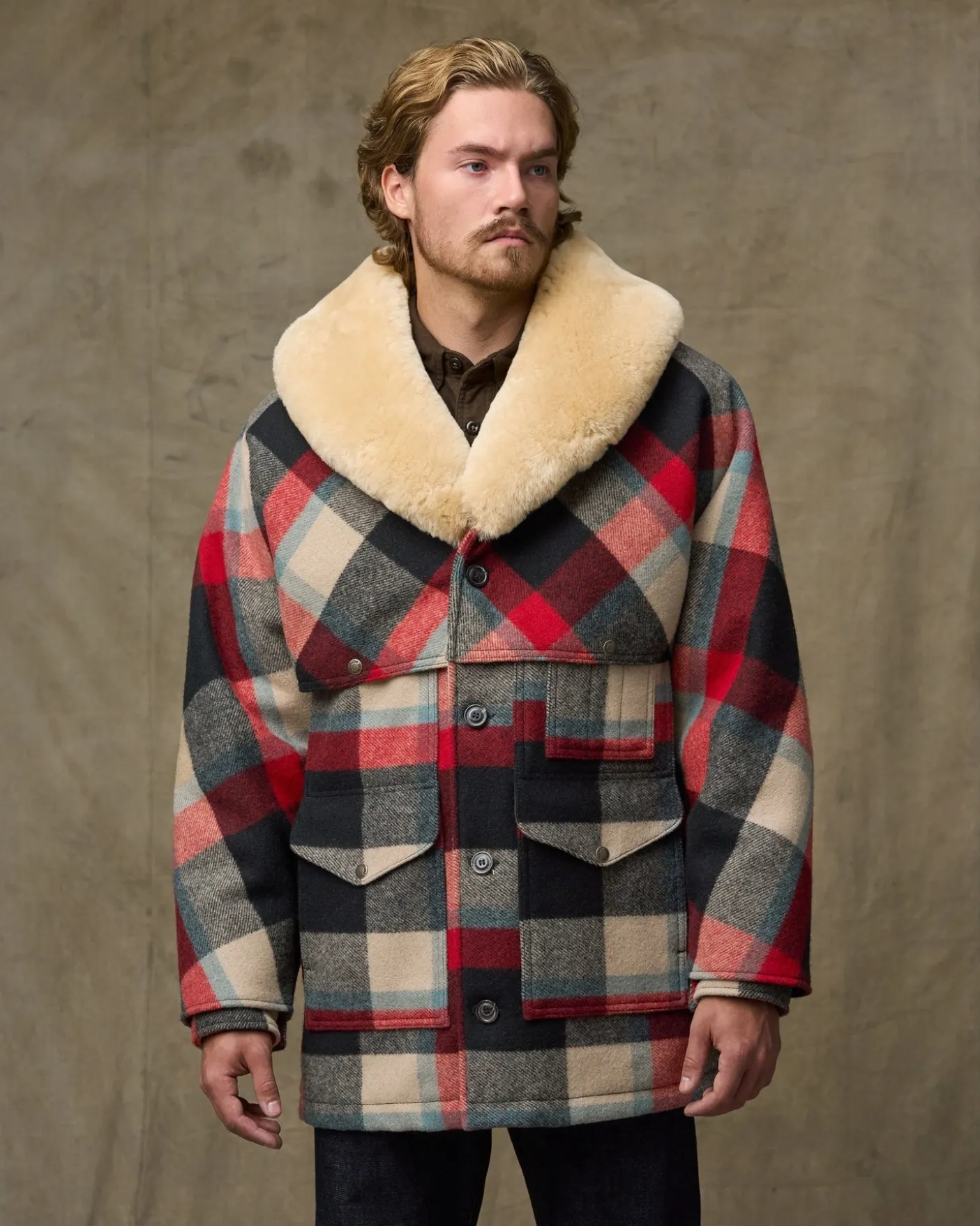 Lined Mackinaw Wool Packer Coat