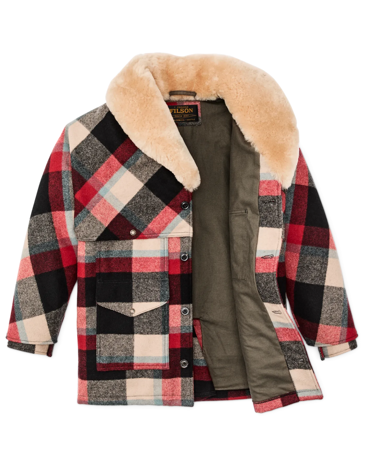 Lined Mackinaw Wool Packer Coat