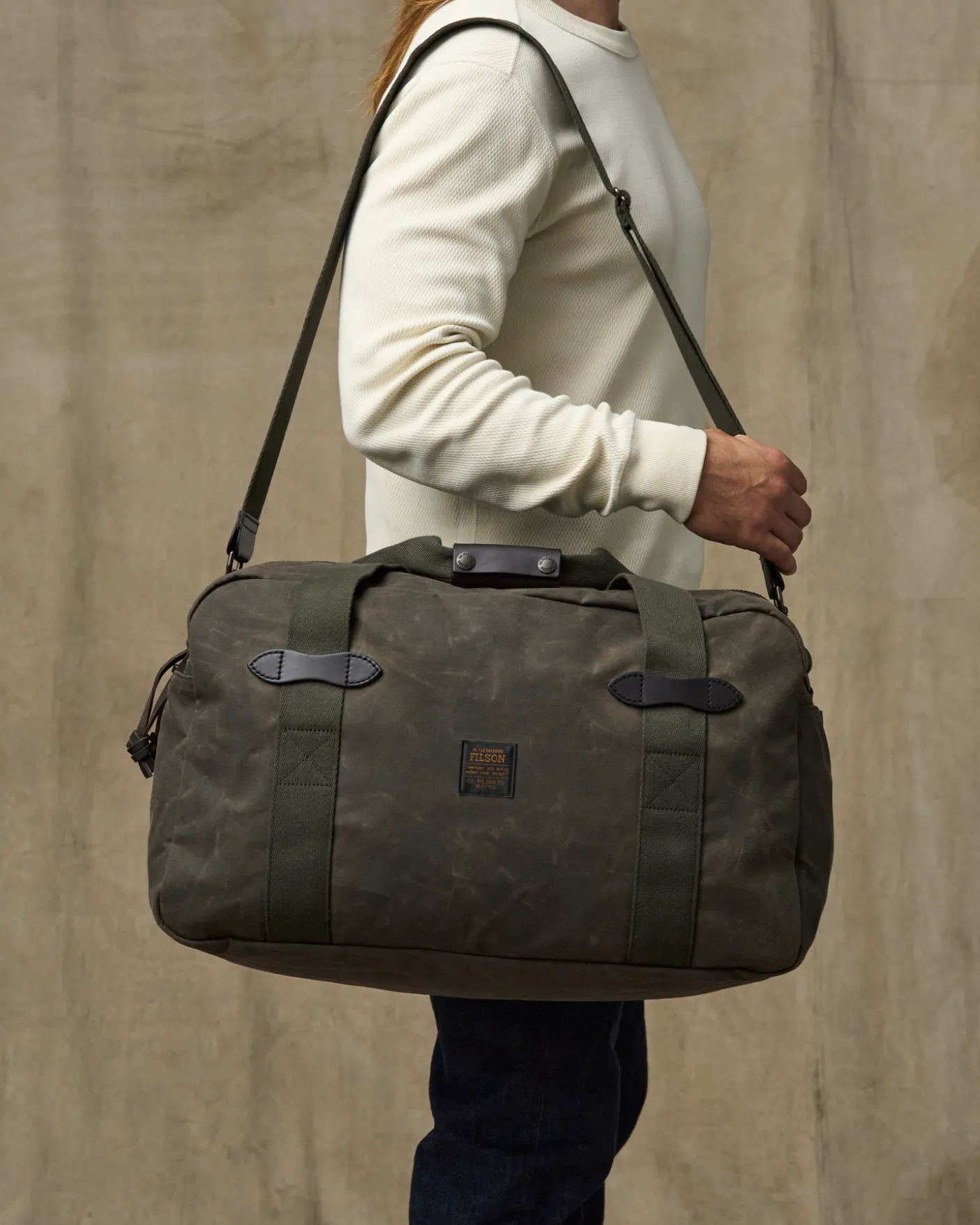 Medium Tin Cloth Duffle Bag