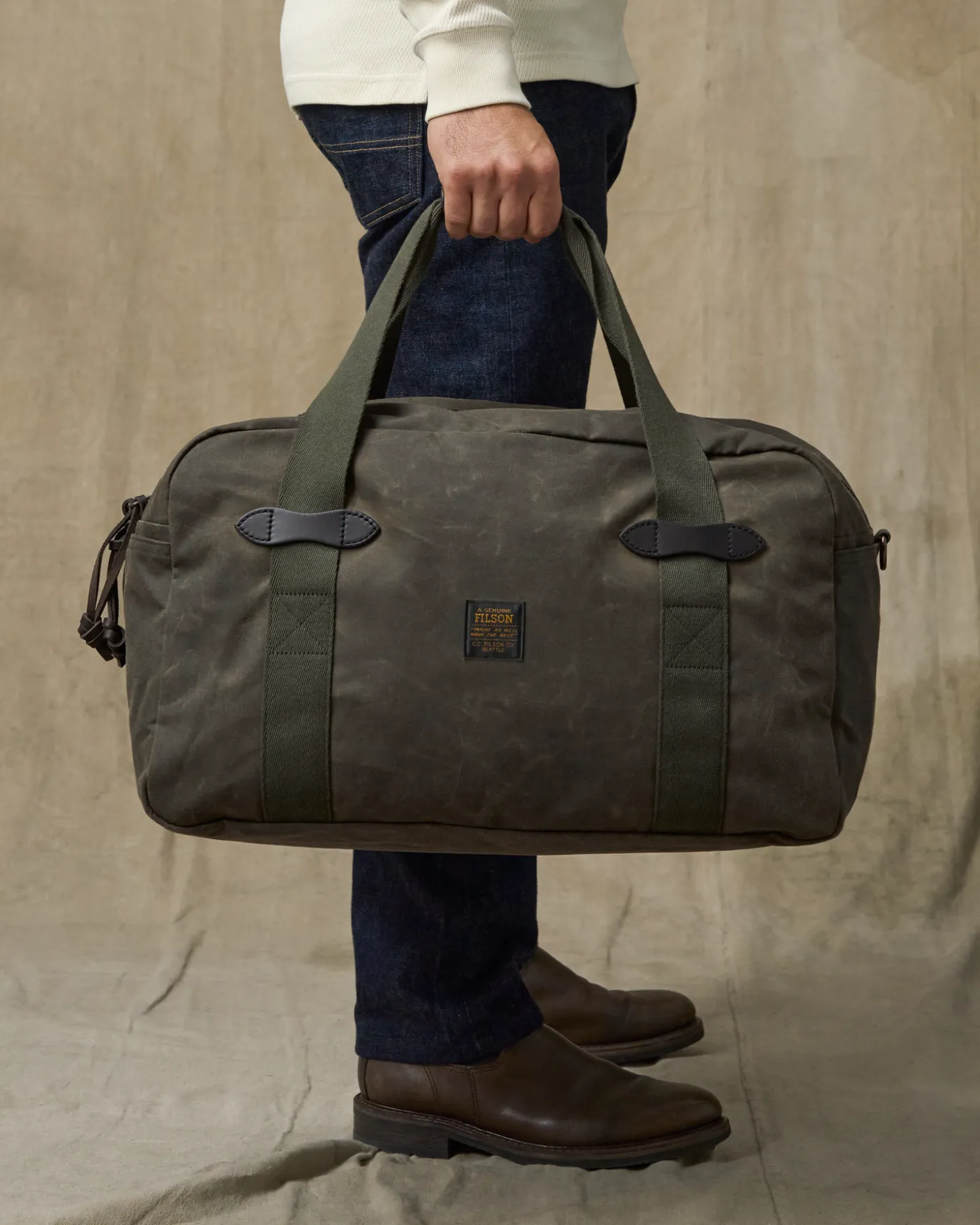 Medium Tin Cloth Duffle Bag