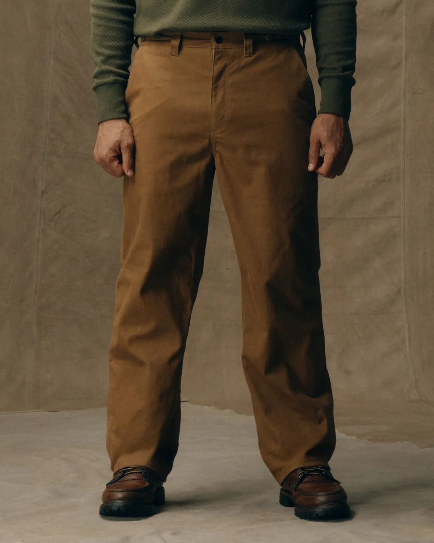 Oil Finish Single Tin Cloth Pants