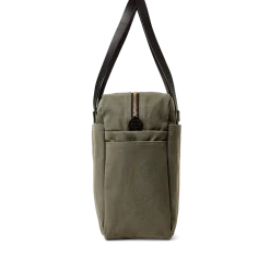 Rugged Twill Zipper Tote Bag