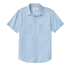 Short Sleeve Chambray Shirt
