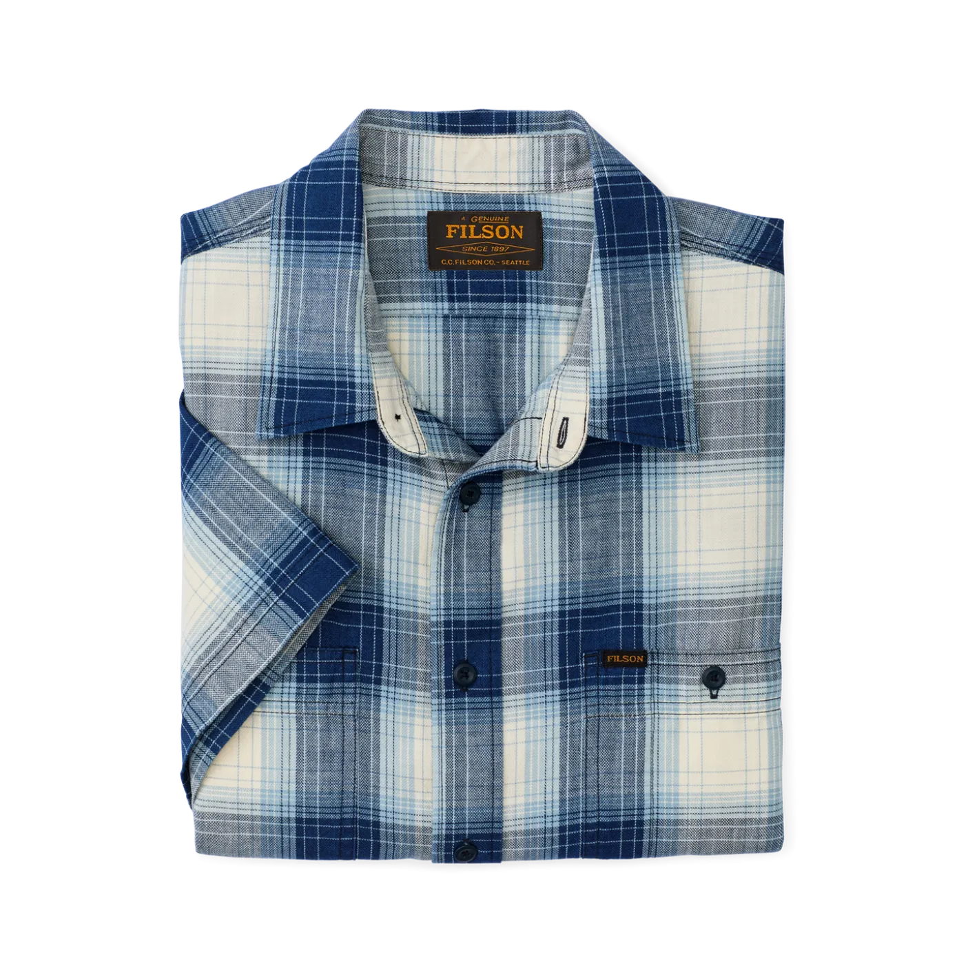 Short Sleeve Chambray Shirt