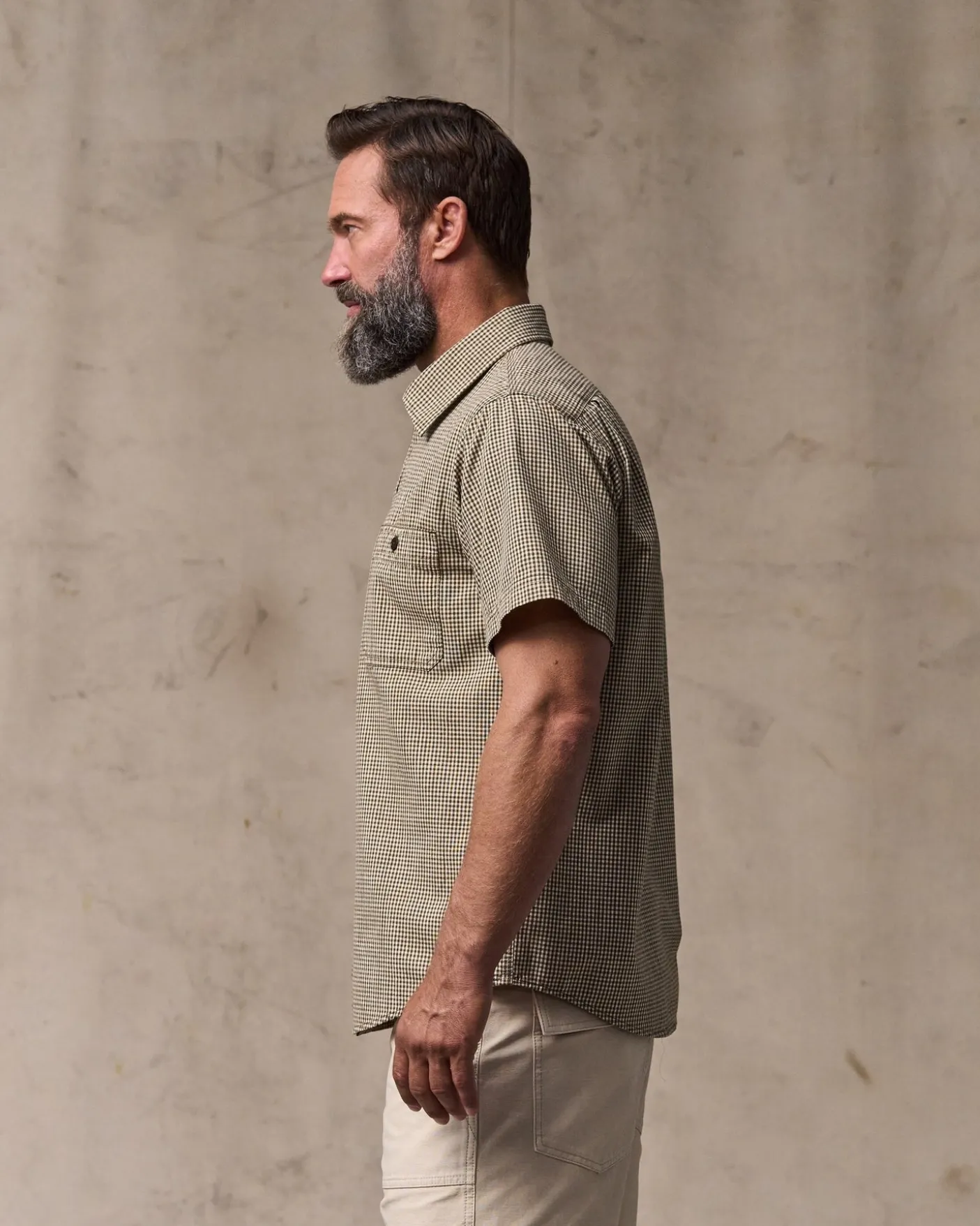 Short Sleeve Chambray Shirt