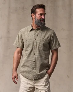 Short Sleeve Chambray Shirt
