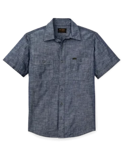 Short Sleeve Chambray Shirt