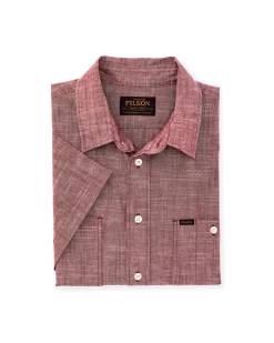 Short Sleeve Chambray Shirt