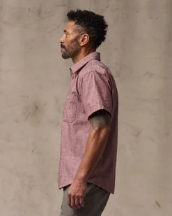 Short Sleeve Chambray Shirt