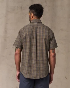 Short Sleeve Madras Popover Shirt