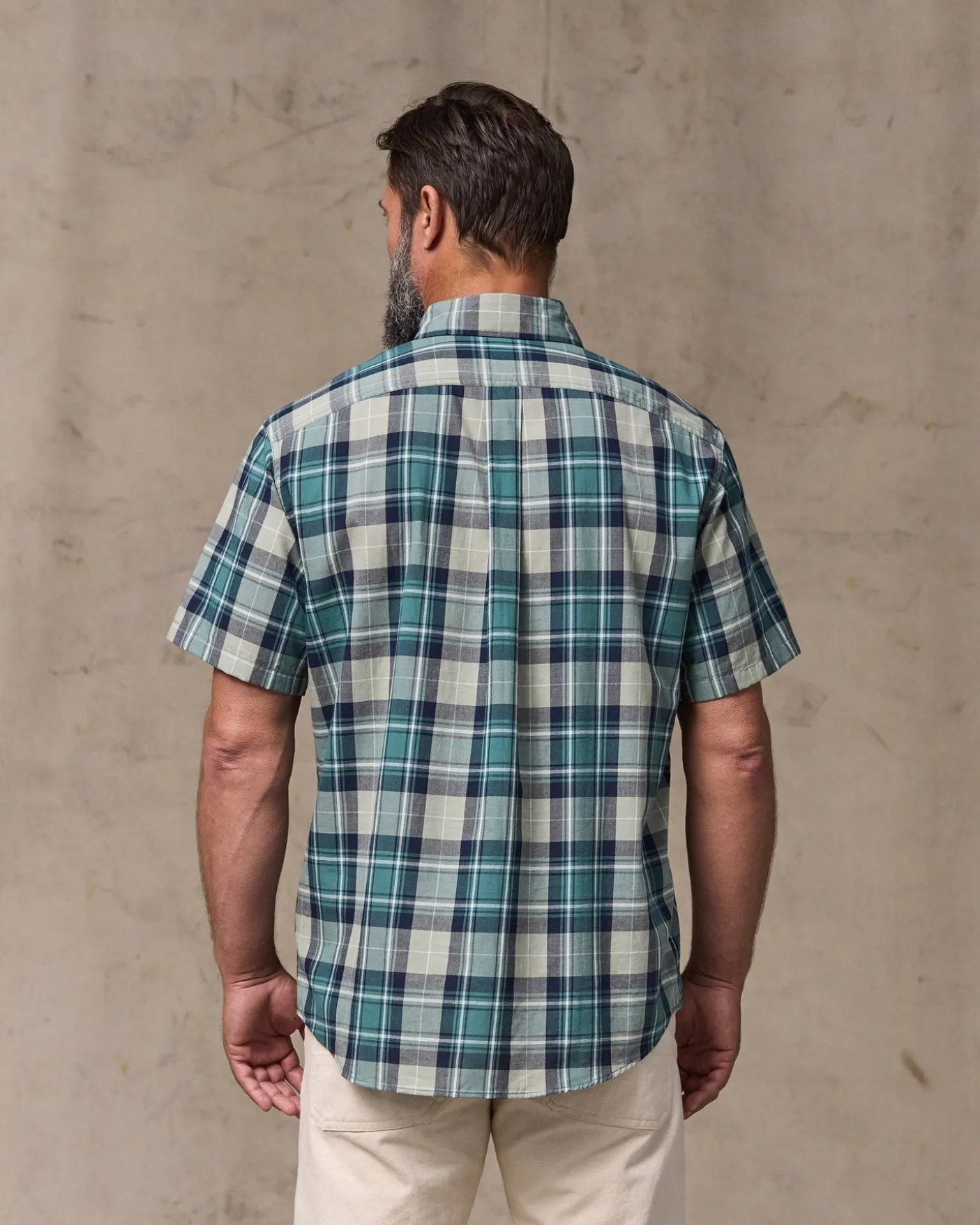 Short Sleeve Madras Popover Shirt