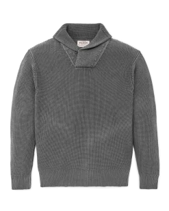 Vintage Cotton Shawl Neck Sweater