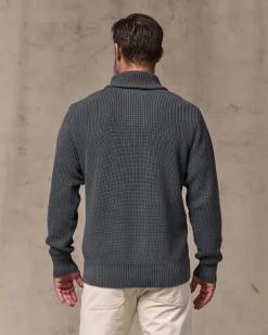 Vintage Cotton Shawl Neck Sweater