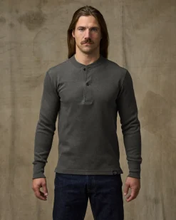 Waffle Knit Henley