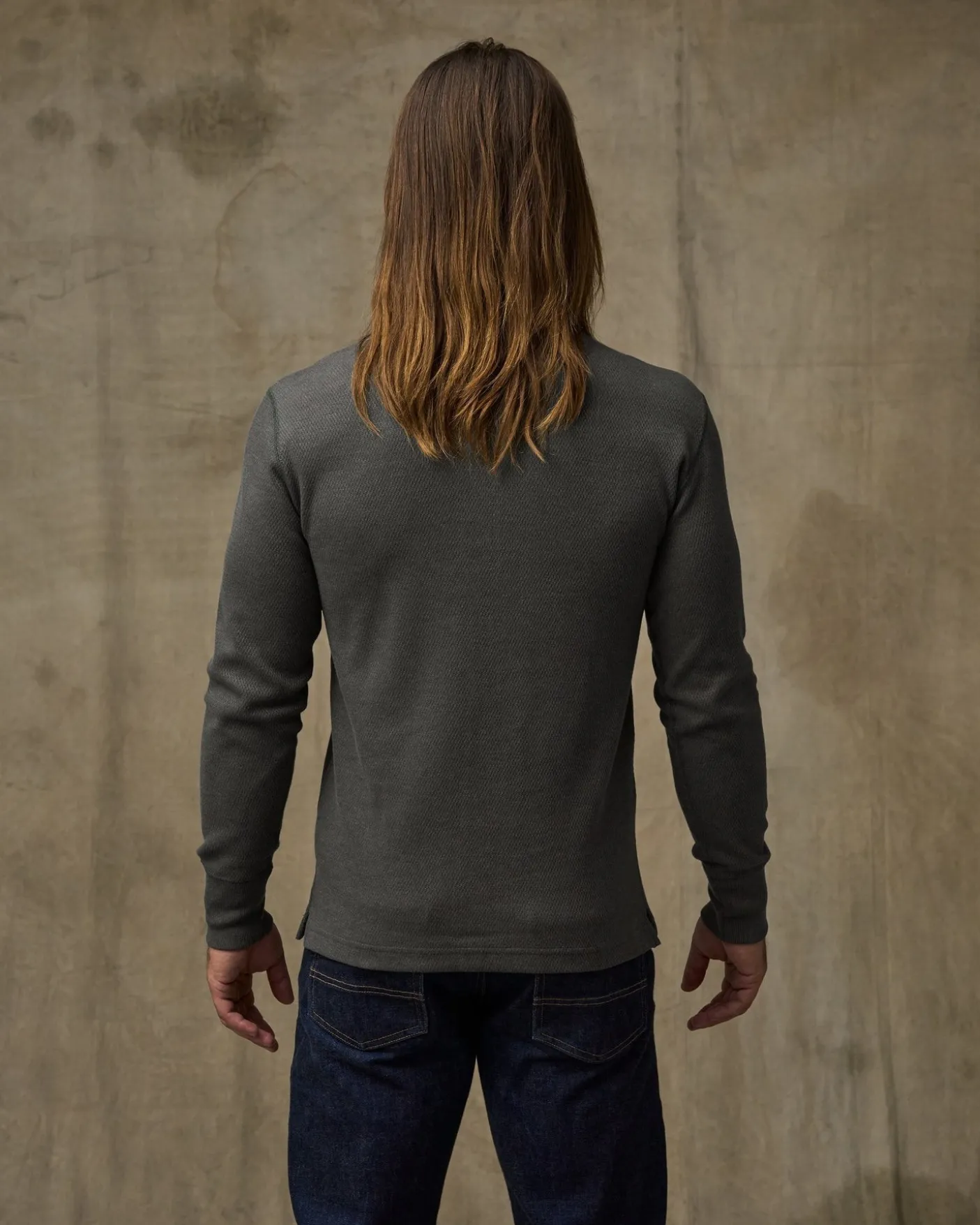 Waffle Knit Henley