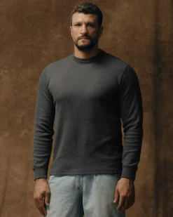 Waffle Knit Thermal Crewneck