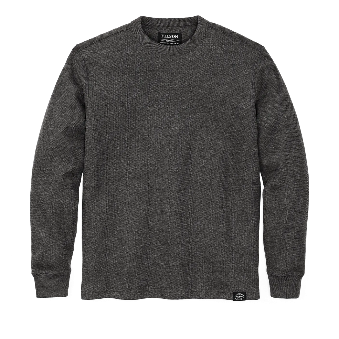 Waffle Knit Thermal Crewneck