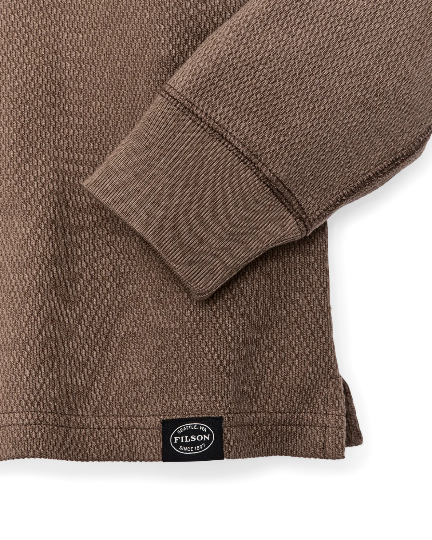 Waffle Knit Thermal Crewneck