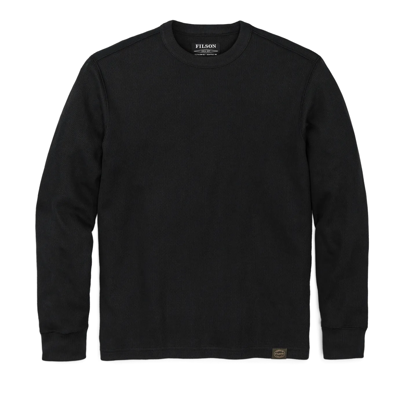 Waffle Knit Thermal Crewneck