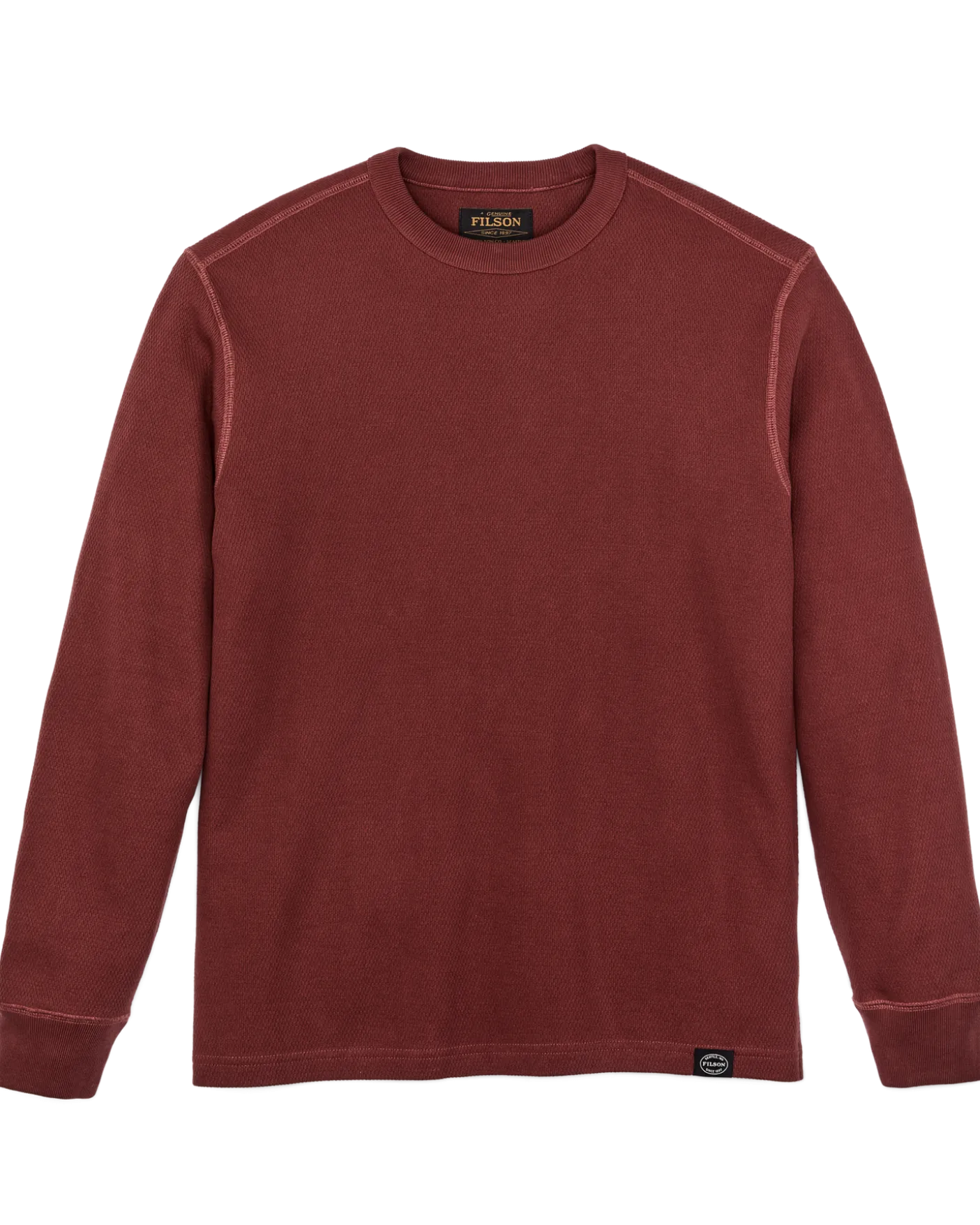 Waffle Knit Thermal Crewneck