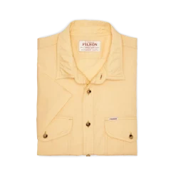 Washed Short Sleeve Feather Cloth Shirt