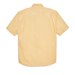 Washed Short Sleeve Feather Cloth Shirt