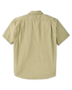 Washed Short Sleeve Feather Cloth Shirt