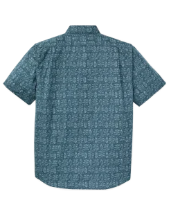 Washed Short Sleeve Feather Cloth Shirt
