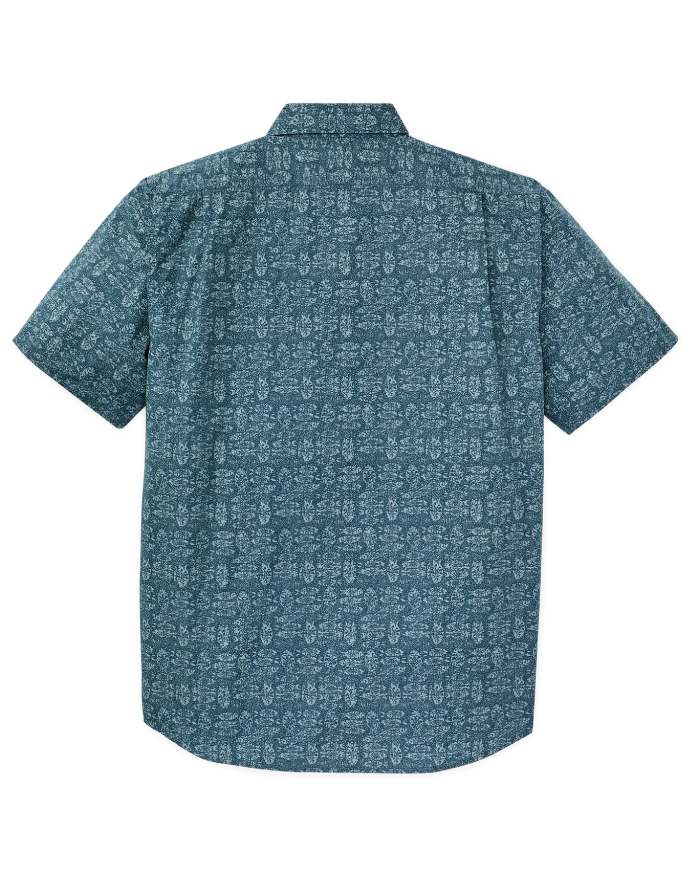 Washed Short Sleeve Feather Cloth Shirt