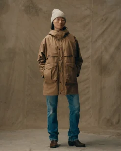 Women's Aviator Cloth Long Raincoat
